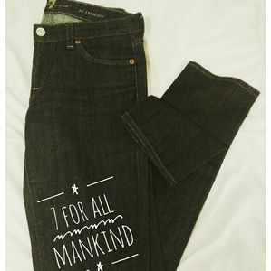 7 For All Mankind Dark Denim Roxanne Fit Jeans